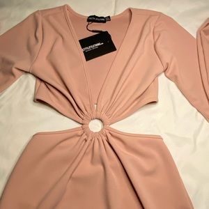 Blush Ring Cut Out Bodycon